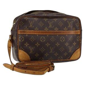 Authentic LOUIS VUITTON Monogram Trocadero 27 Shoulder Bag M51274 LV